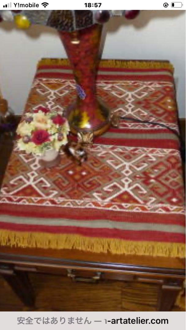 お値下げ！とても細かい見事な手仕事、トルコオールドキリムジジム
