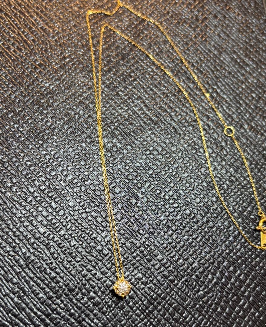 ヴァンドーム青山　ダイヤネックレス　K18