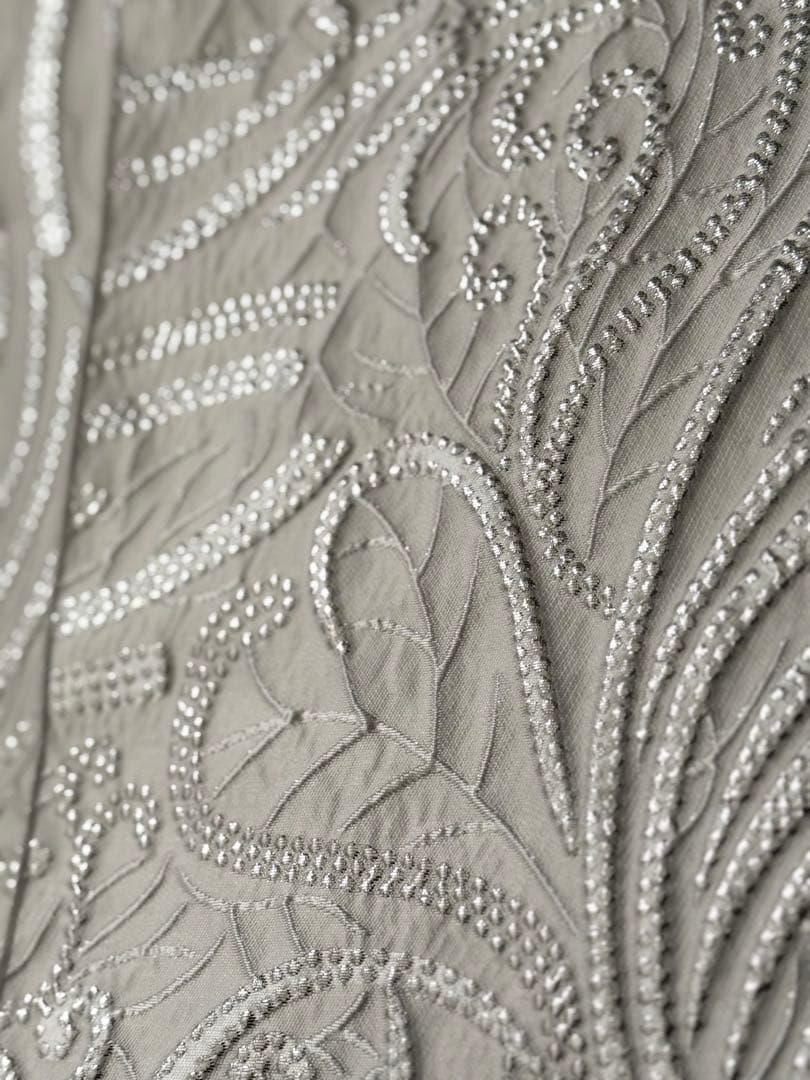 大人兵児帯【スノーホワイトプラチナシルバー】【夢想花】セット