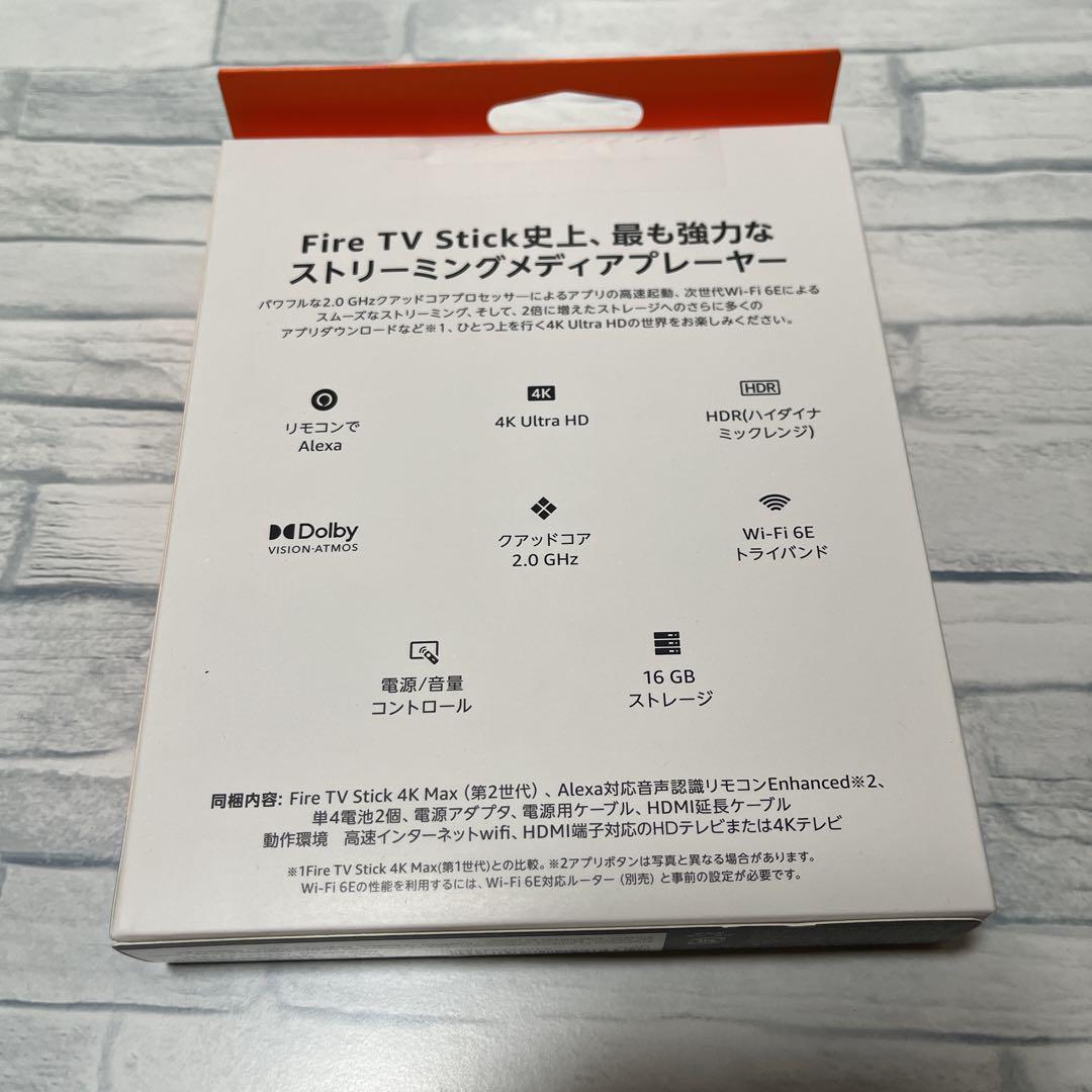 未開封・新品　Amazon Fire TV Stick 4K Max 第2世代