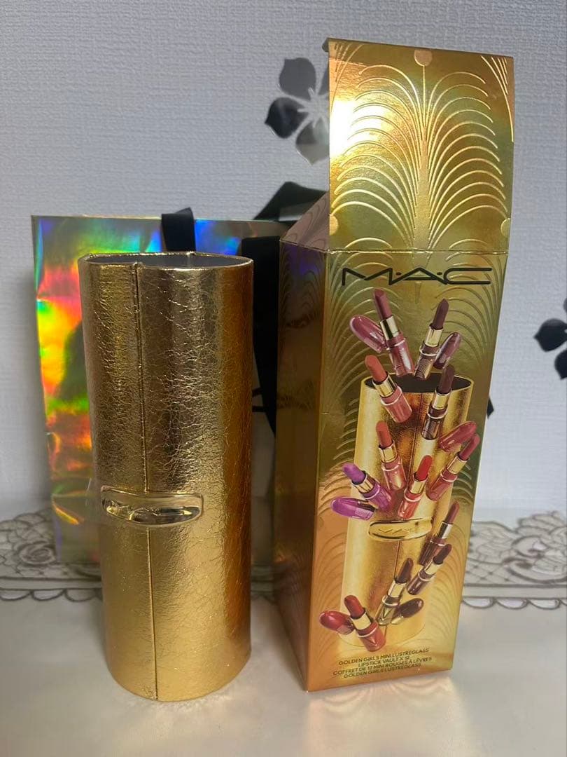 MAC リップスティック ゴールドMAC マック　ミニリップ12本セットとケース