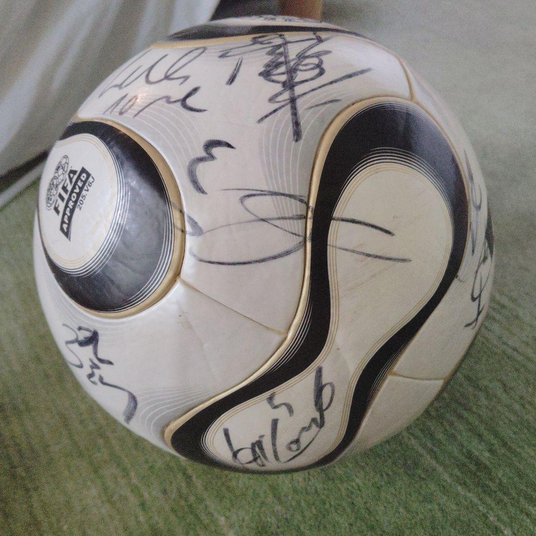 2006年ドイツワールドカップ　jリーグ記念ボール　チームガイスト　サイン多数