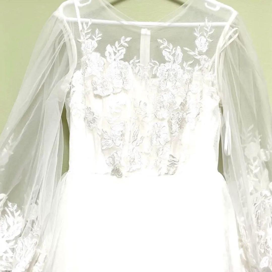 【値下げ】ドレセル　No.3176 長袖ウェディングドレス　刺繍