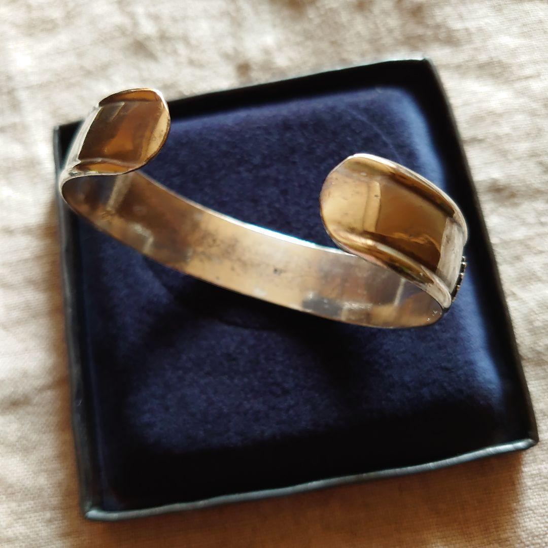 シルバー925バングル ブレス トライバル 民族 ヴィンテージ