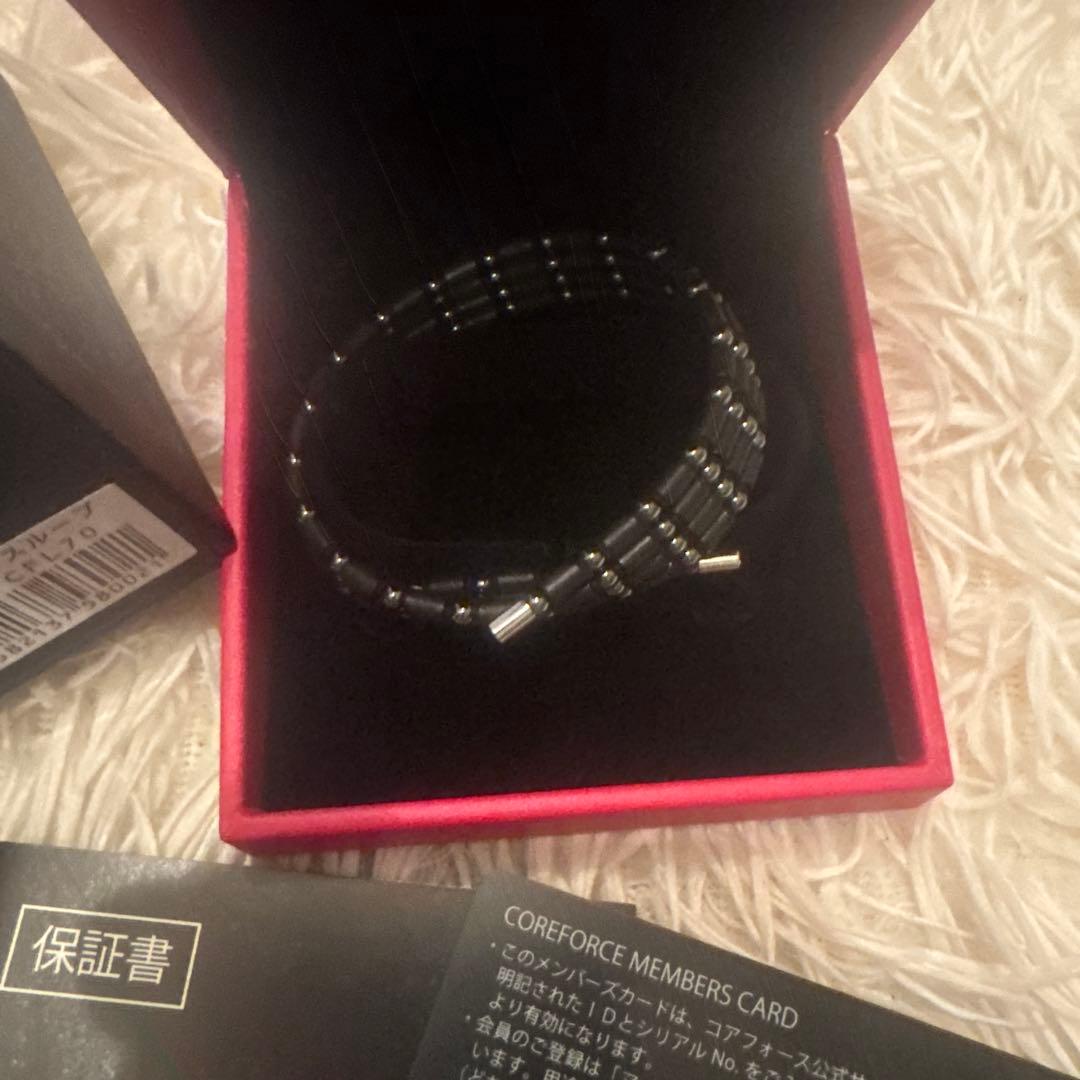 COREFORCE ブラックビーズブレスレット70 新品