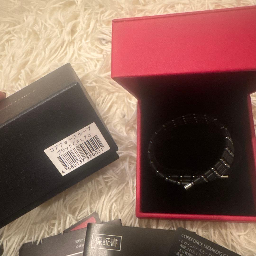 COREFORCE ブラックビーズブレスレット70 新品