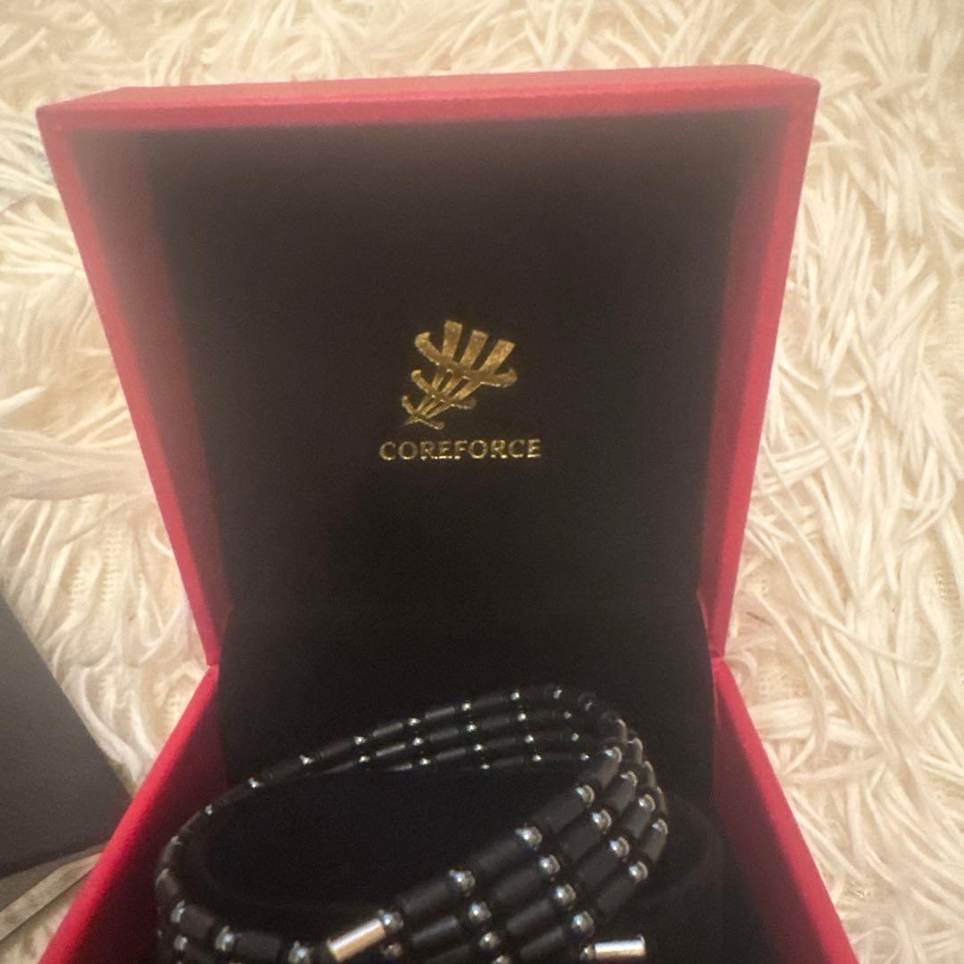COREFORCE ブラックビーズブレスレット70 新品