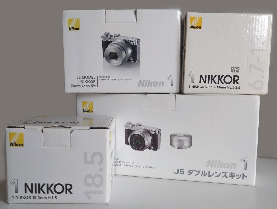 Nikon1 J5 ダブルレンズキット+広角レンズ レンズ3本セット