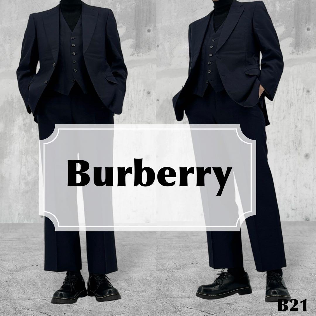 美品】Burberry バーバリー　スーツ　3P セットアップ　ジャケット　90