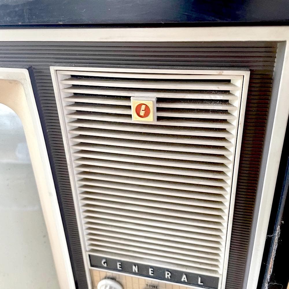 白黒テレビ 昭和レトロ GENERAL ゼネラル 真空管 脚付き 起動不可