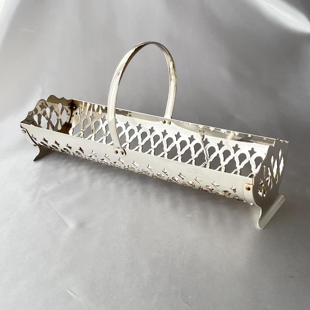 【英国】マカロンスタンド / ビスケットホルダー 【シルバープレート】