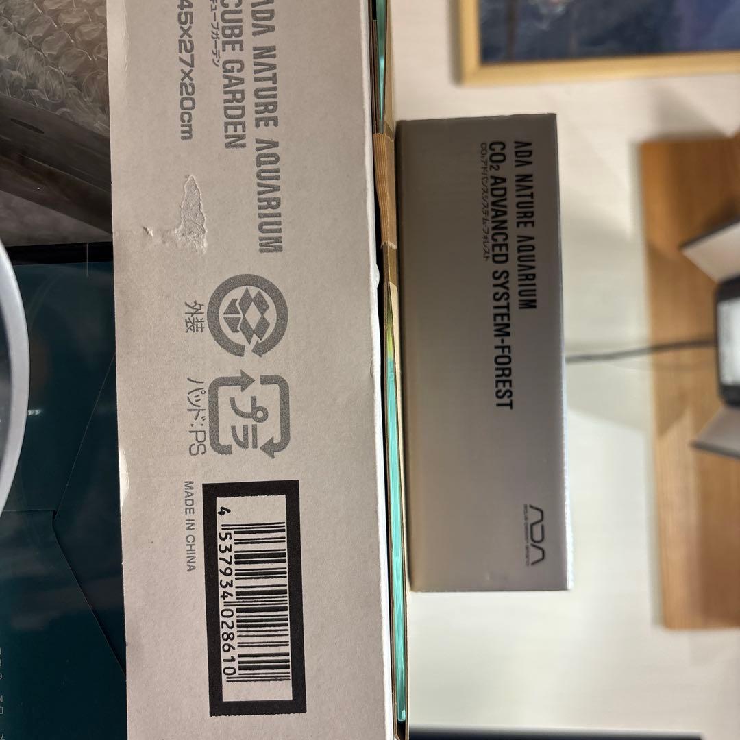 引取のみ　ADA キューブガーデン　45ロー　フィルター等セット　ガラス水槽