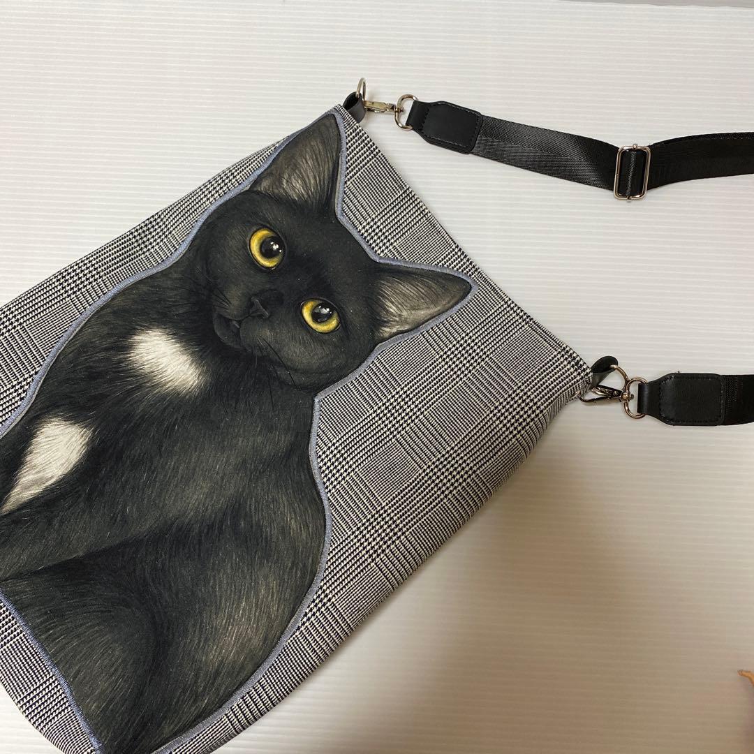 ゆ*ら様 ワンショルダートートバッグ コヤンイサムチョン　黒猫A