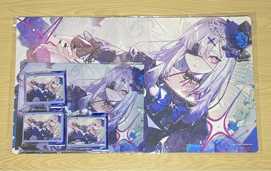 にじさんじ　健屋花那　ラバーマット　クリアファイル　スリーブ×3　セット