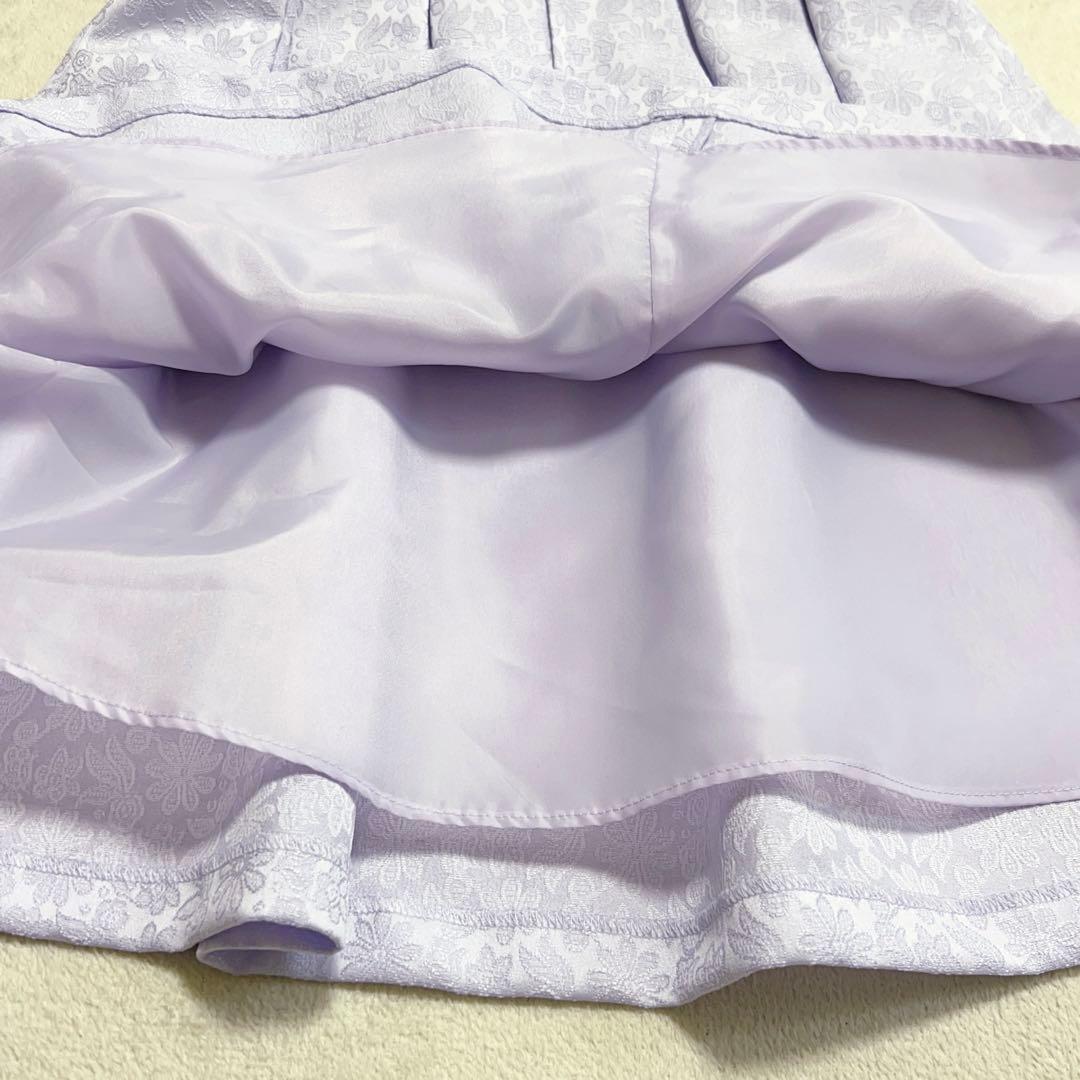 美品　ワルツバイビームス　アンサンブル　女の子　130cm パープル　紫　花柄