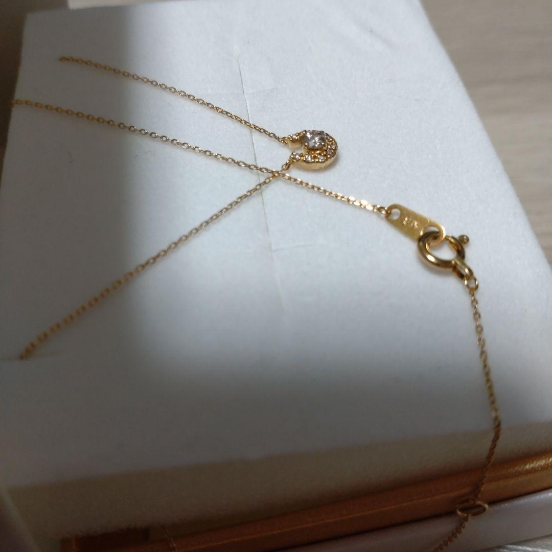 K18 ダイヤモンド0.1㌌ネックレス