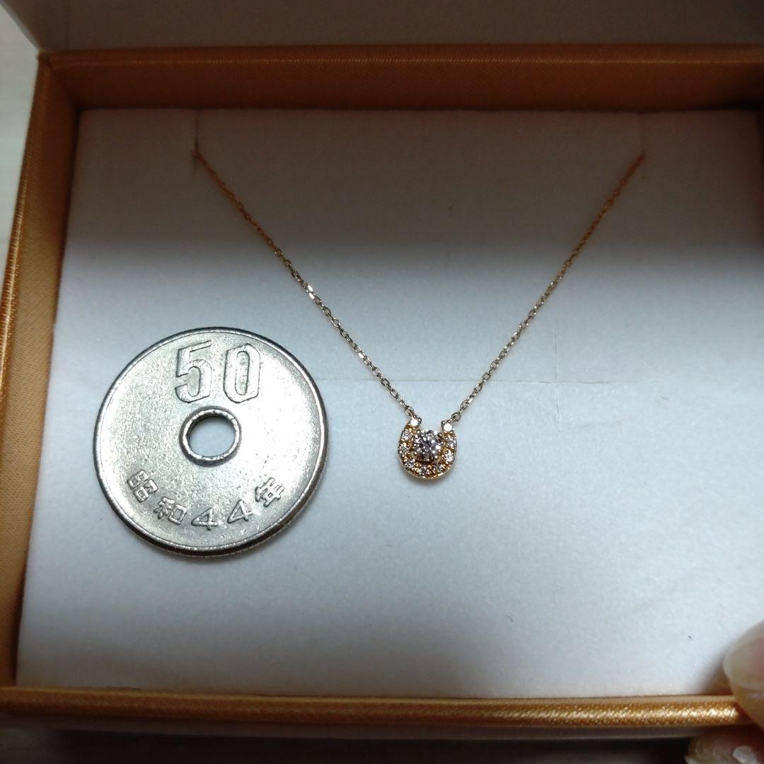 K18 ダイヤモンド0.1㌌ネックレス