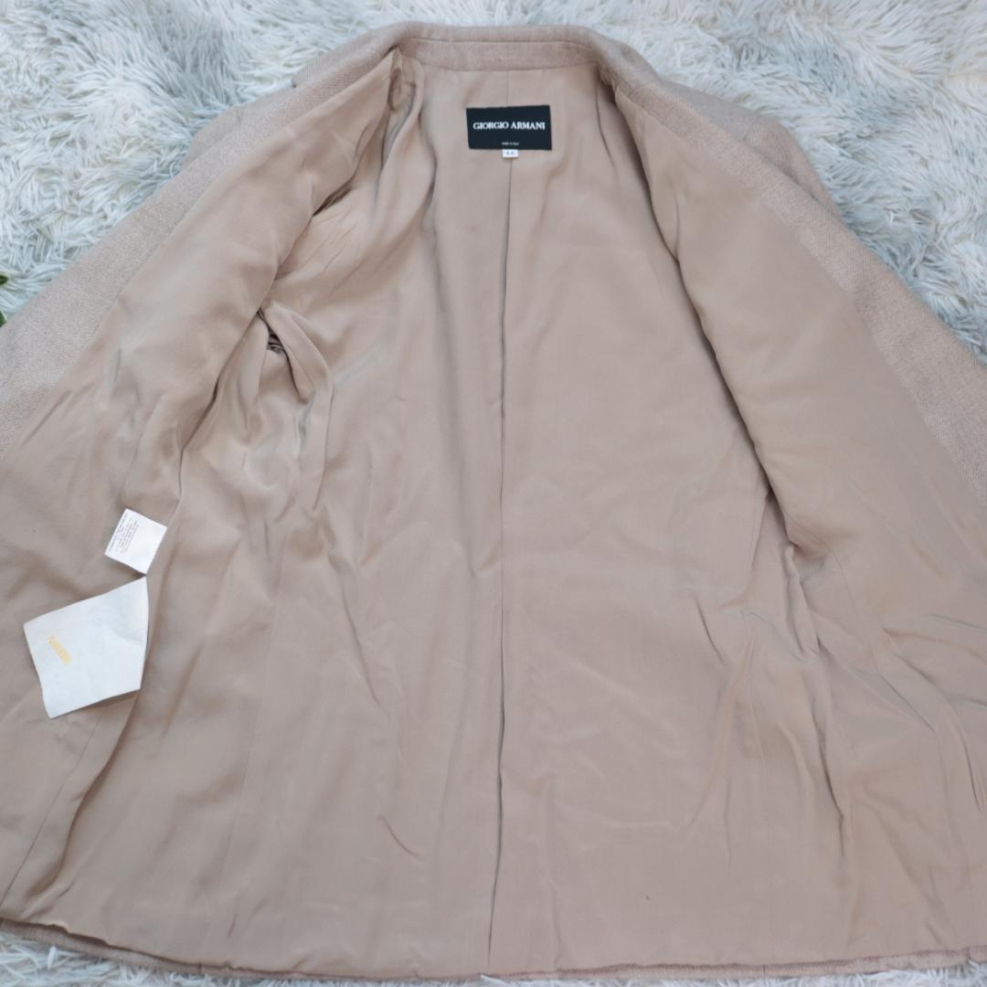 GIORGIO ARMANIテーラード　ジャケット　カシミヤ混　大きいサイズ４４
