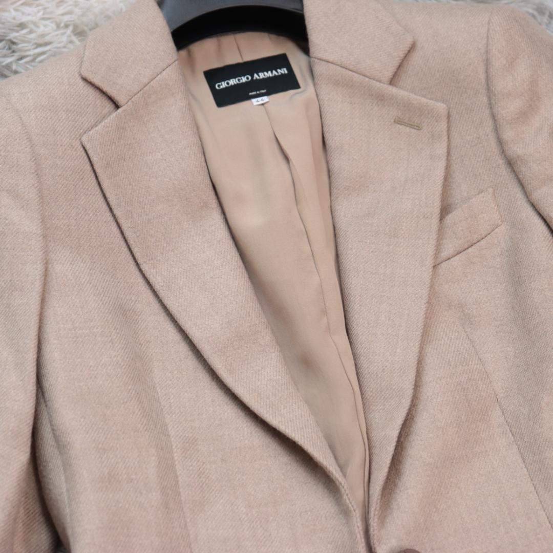 GIORGIO ARMANIテーラード　ジャケット　カシミヤ混　大きいサイズ４４