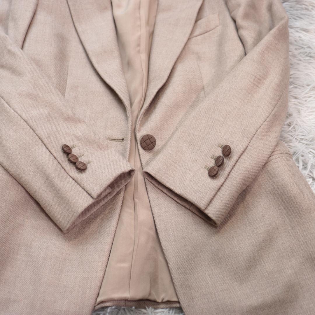 GIORGIO ARMANIテーラード　ジャケット　カシミヤ混　大きいサイズ４４