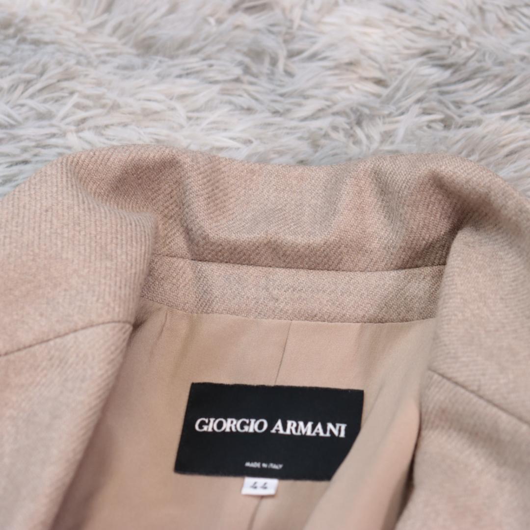 GIORGIO ARMANIテーラード　ジャケット　カシミヤ混　大きいサイズ４４