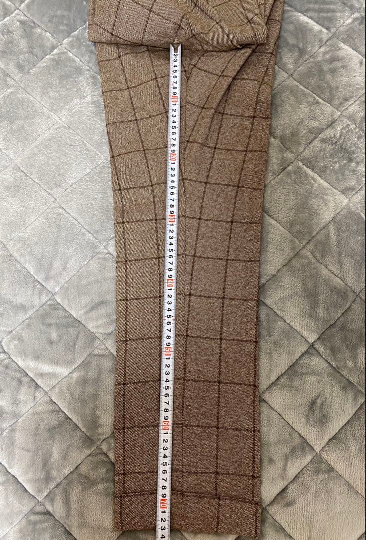 秋冬用　Zanella ウィンドーペン柄 パンツ