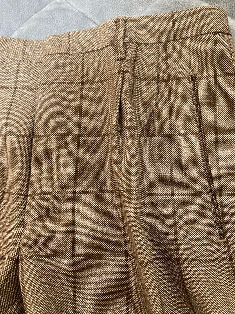 秋冬用　Zanella ウィンドーペン柄 パンツ