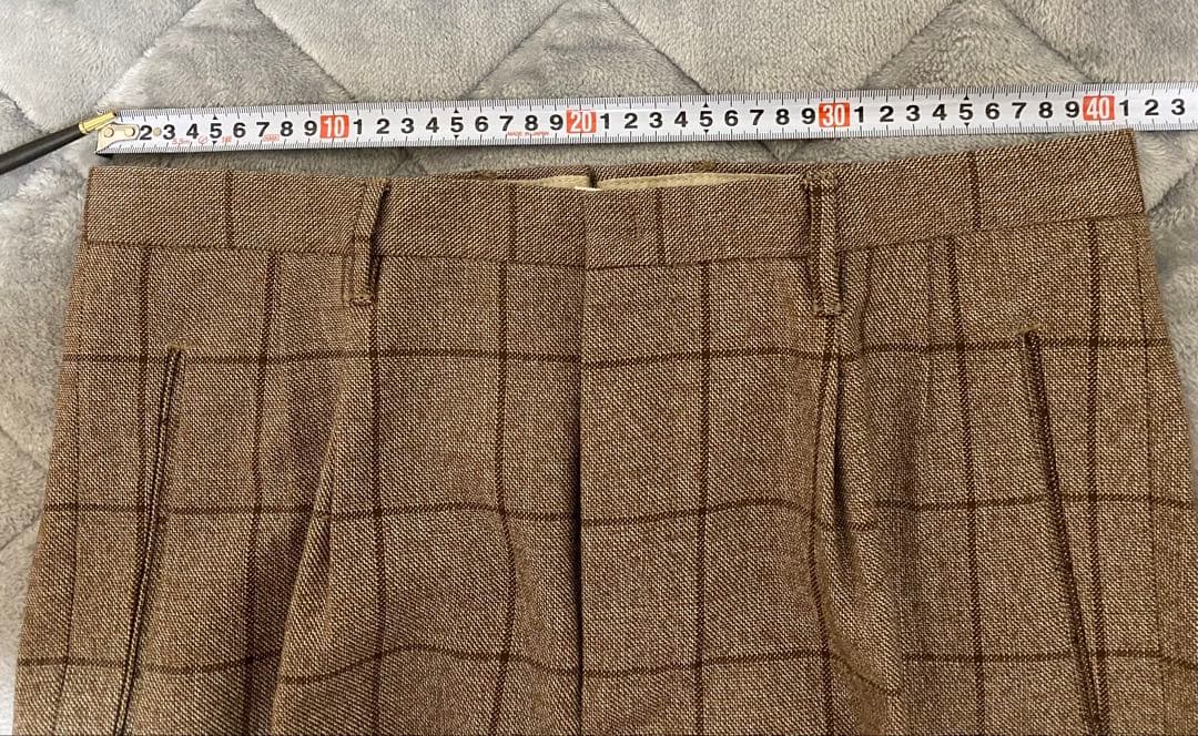 秋冬用　Zanella ウィンドーペン柄 パンツ