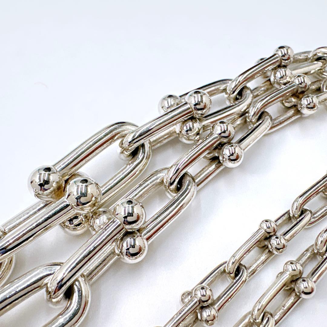 美品 ティファニー ハードウェア グラジュエイテッド ネックレス シルバー925