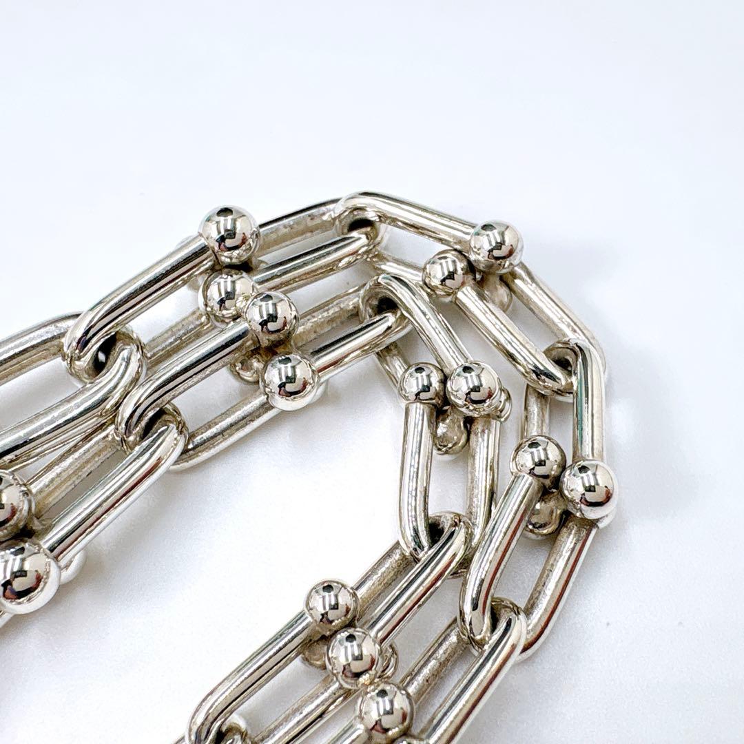 美品 ティファニー ハードウェア グラジュエイテッド ネックレス シルバー925