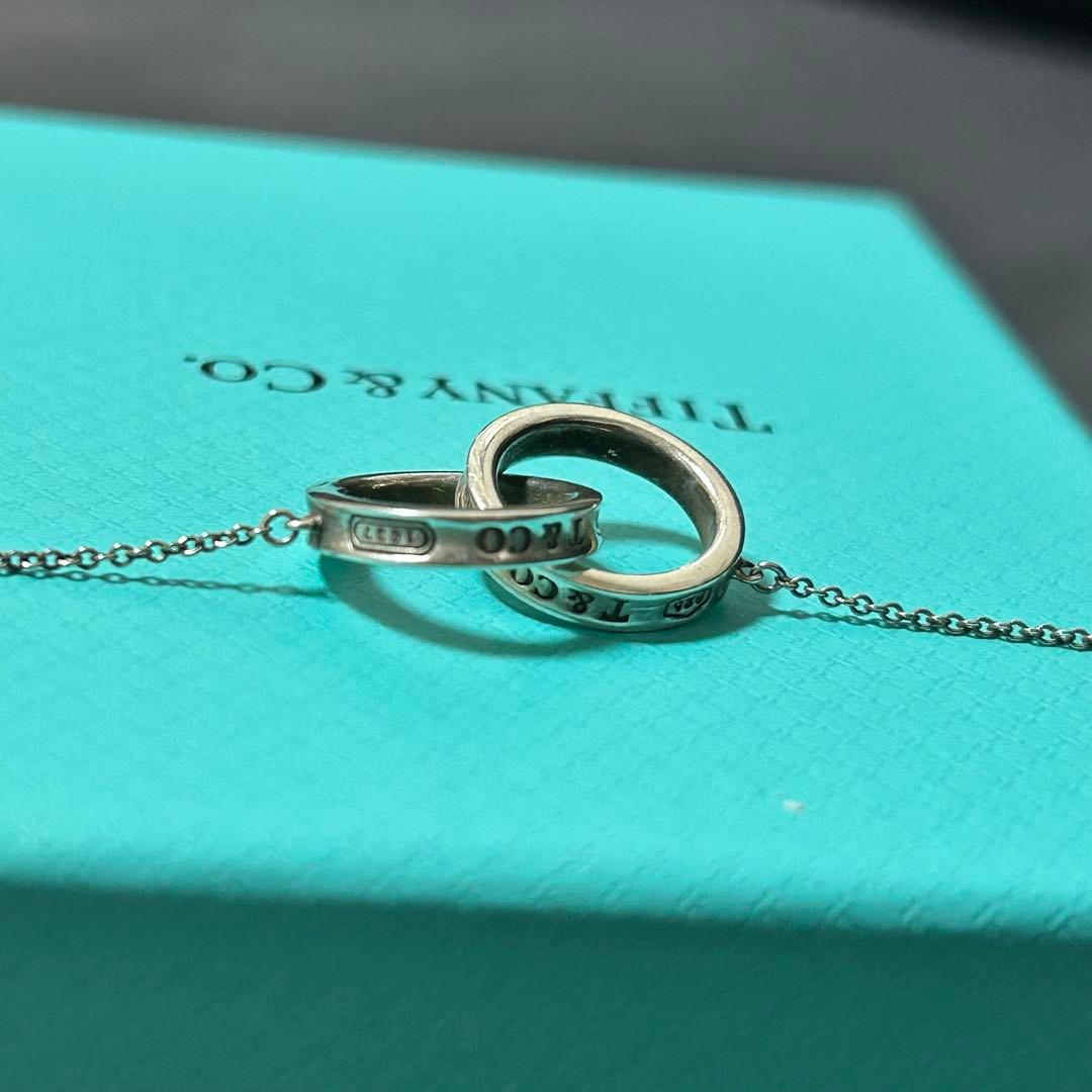 TIFFANY&CO インターロッキング　コンビ　ネックレス925ルベドメタル