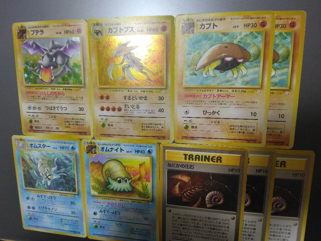 なにかの化石⇒進化:プテラ、カブトプス、オムスター★第3弾拡張パック 化石の秘密