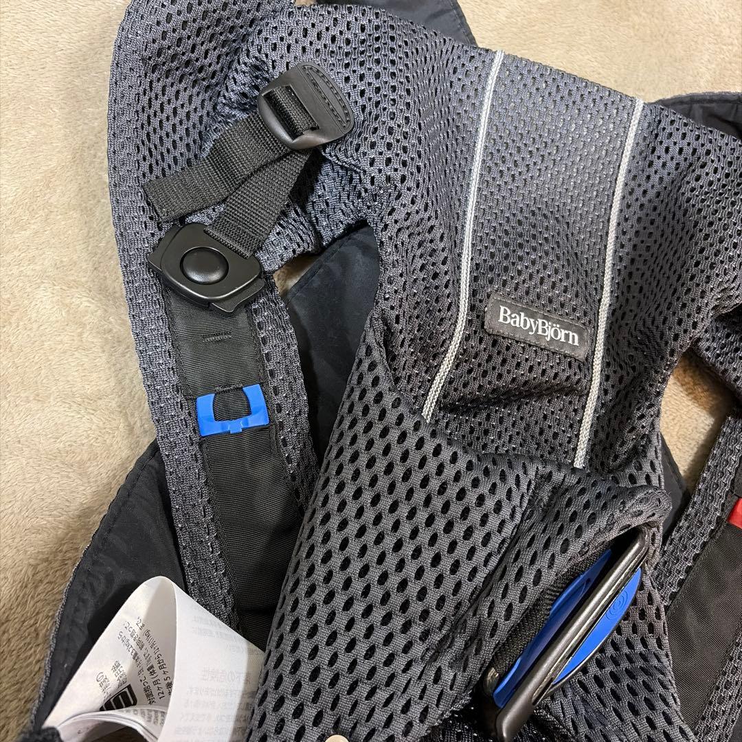 BabyBjörn ベビーキャリアMINI Air アンスラサイト メッシュ