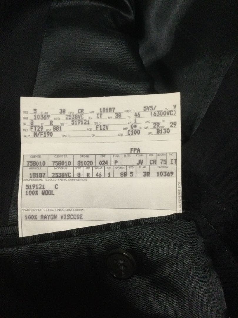 遣唐使アキラ　GIANNI VERSACE ダブルブレストスーツ　ブラック