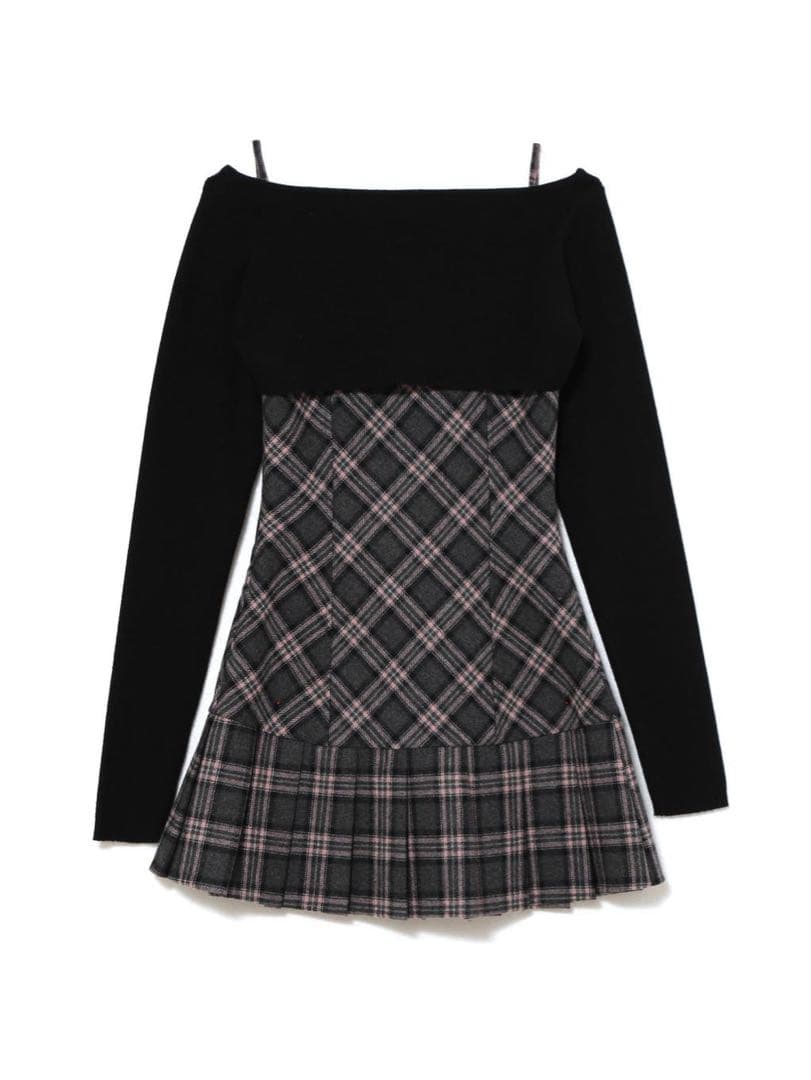 新品未使用 ANDMARY Selena check mini dress