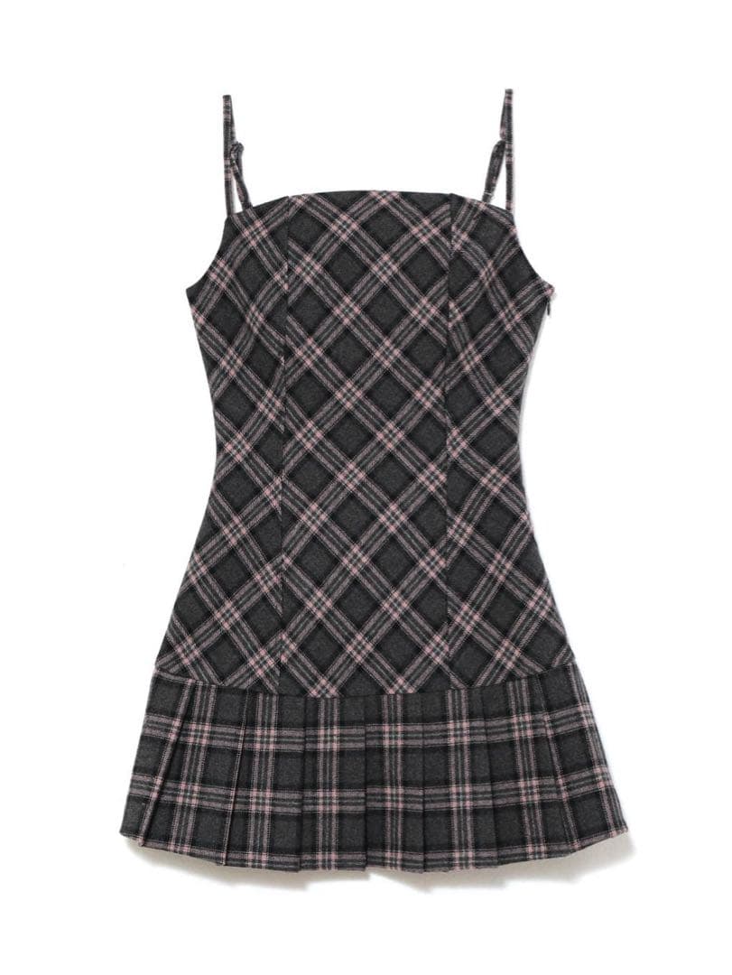 新品未使用 ANDMARY Selena check mini dress