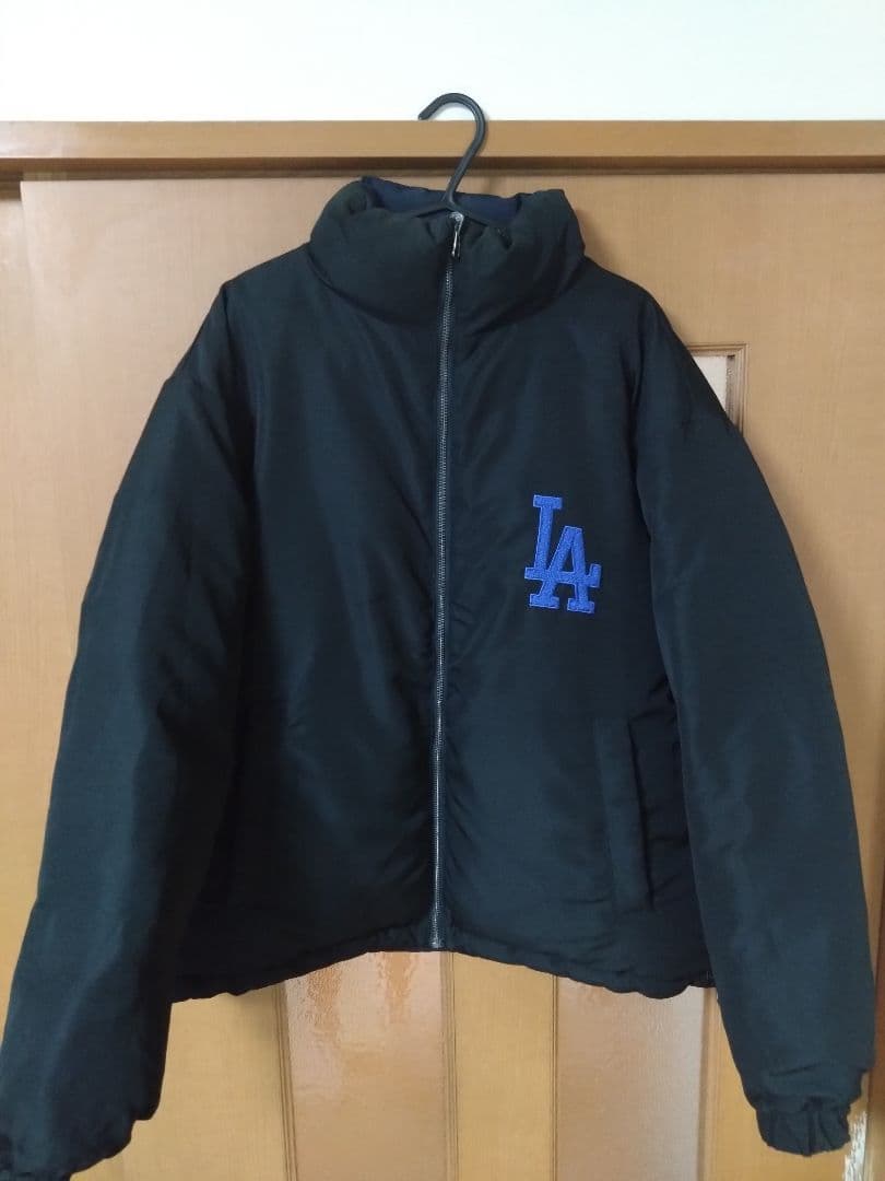 Dodgers ダウンジャケット ネイビー ブラック