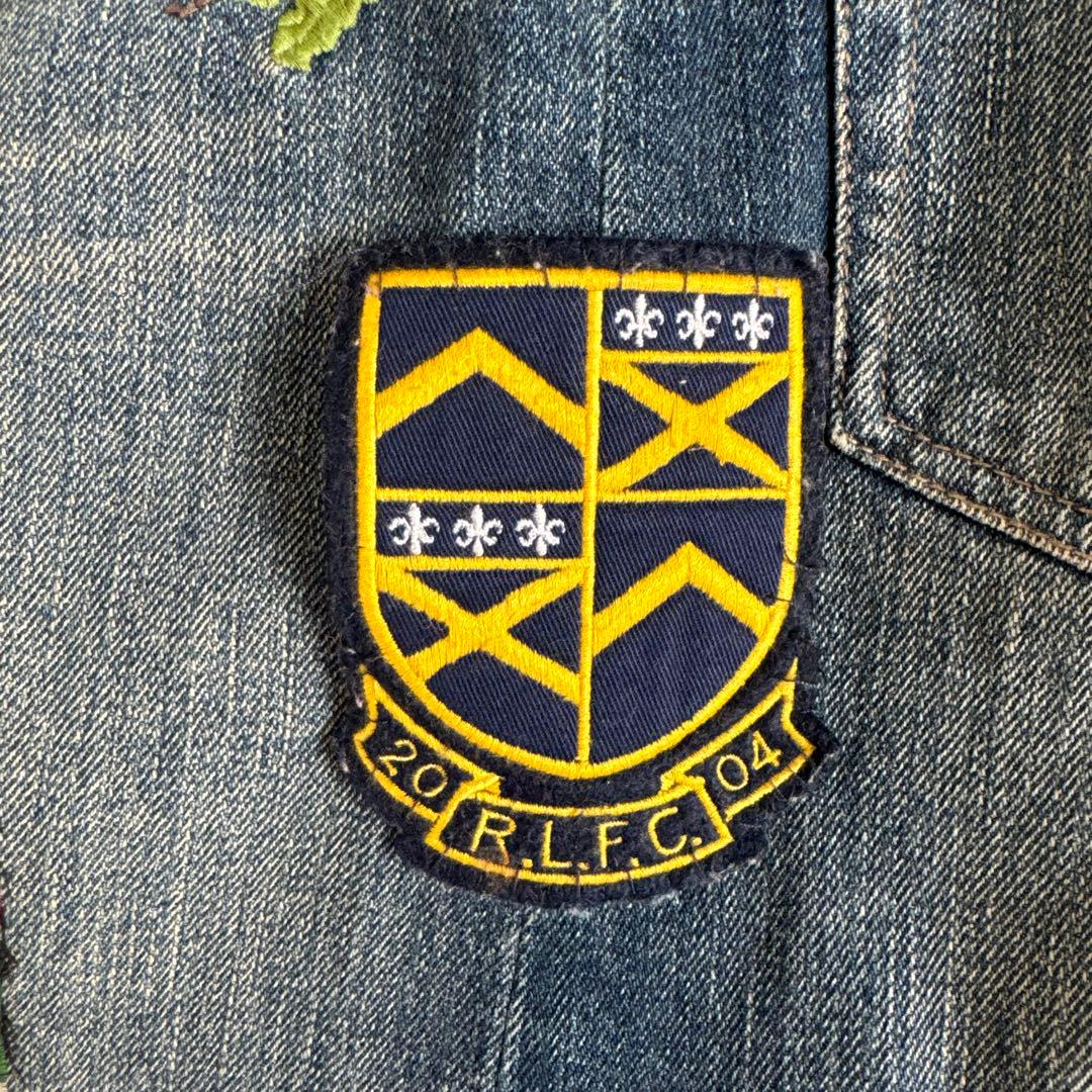 ラルフローレンラグビー RUGBY ワッペン刺繍 デニムスカート 26
