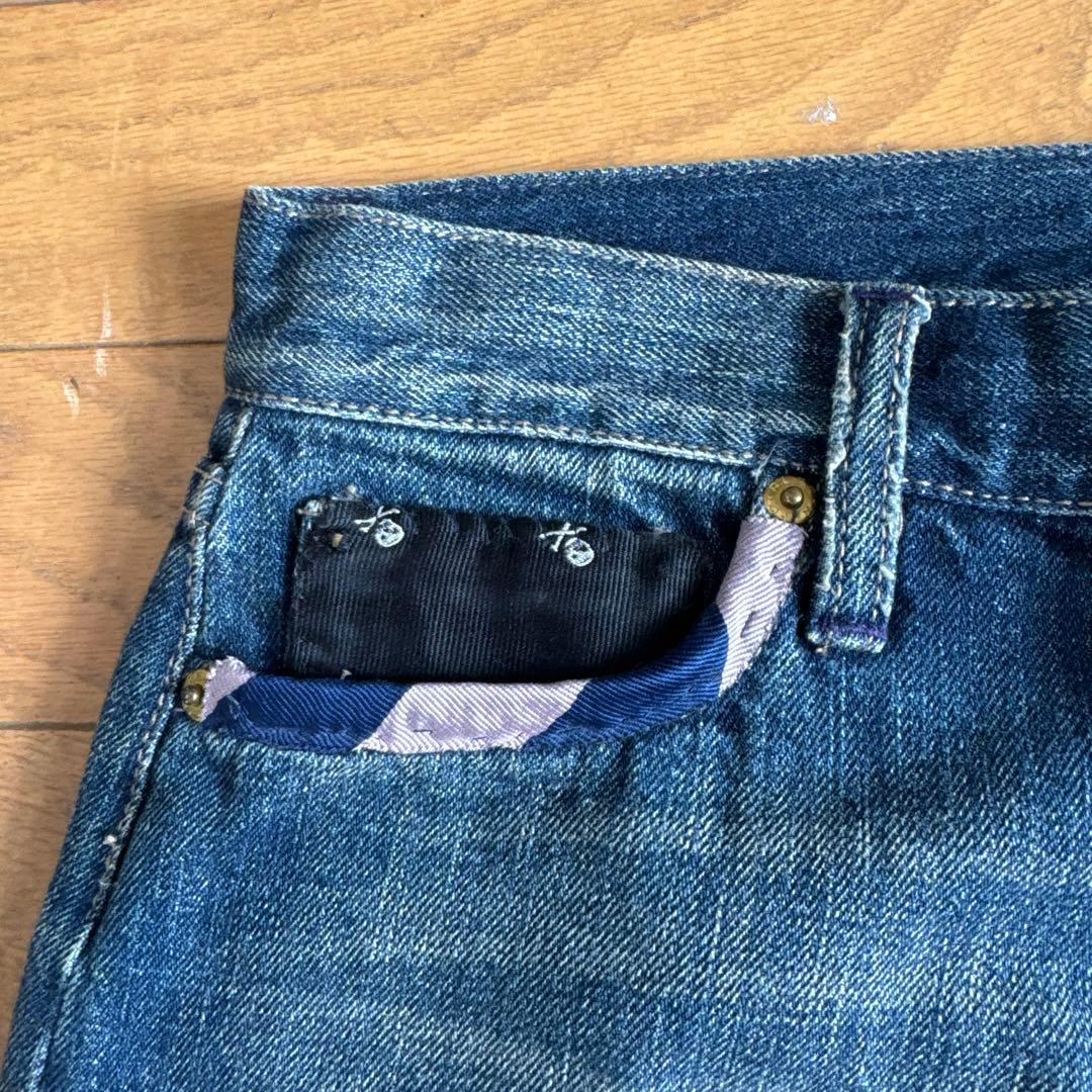 ラルフローレンラグビー RUGBY ワッペン刺繍 デニムスカート 26