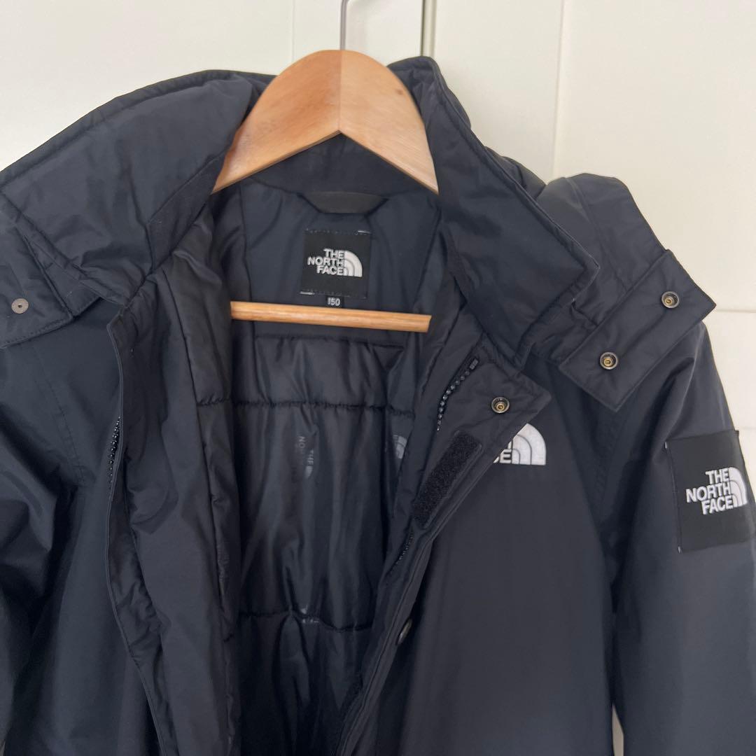 THE NORTH FACE 黒 フード付き中綿ジャケット150