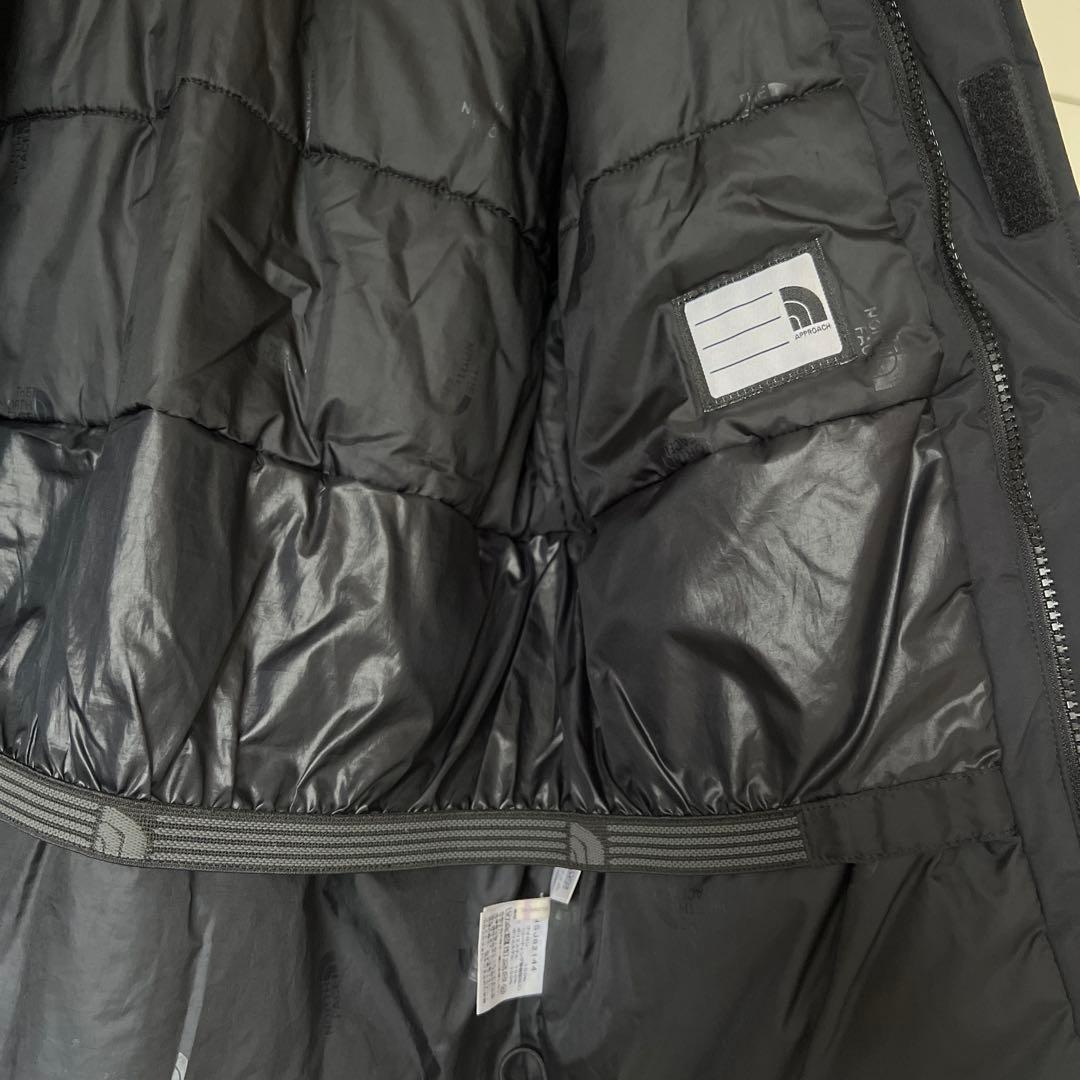 THE NORTH FACE 黒 フード付き中綿ジャケット150