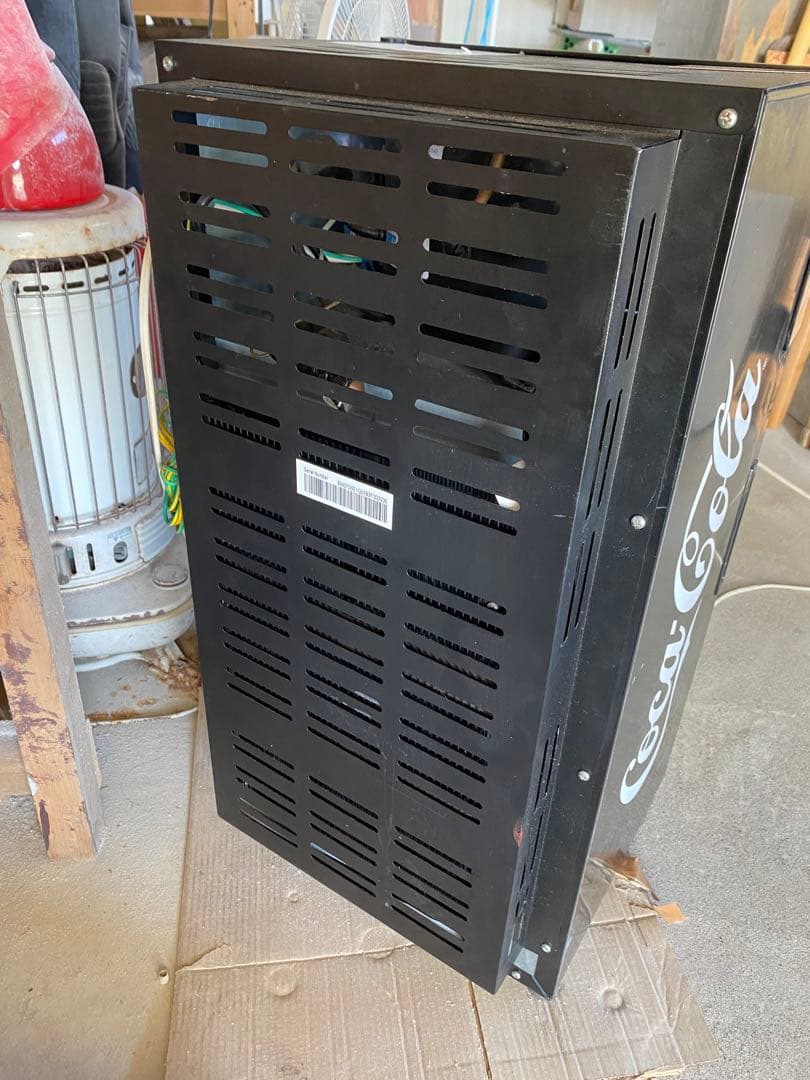 yxCoca-Cola 冷蔵庫 ガラス扉 ジャンク