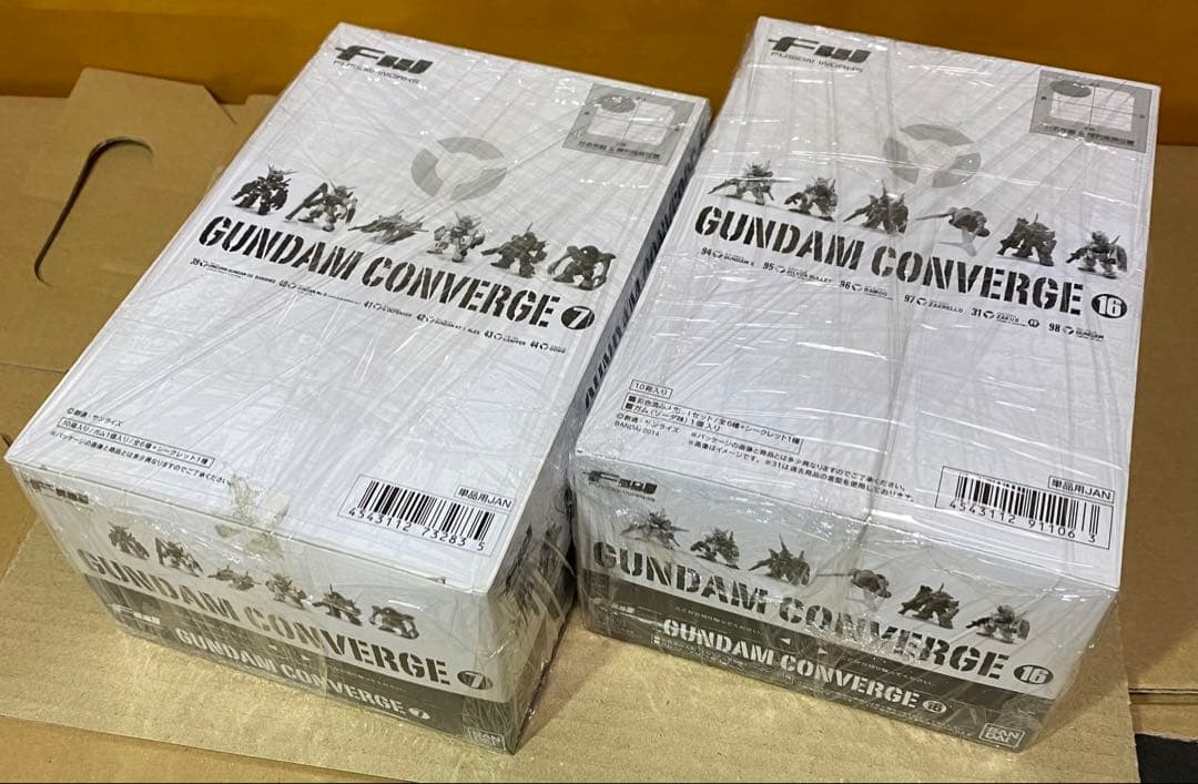 新品未開封　ガンダムコンバージ　７弾、16弾　ボックスセット