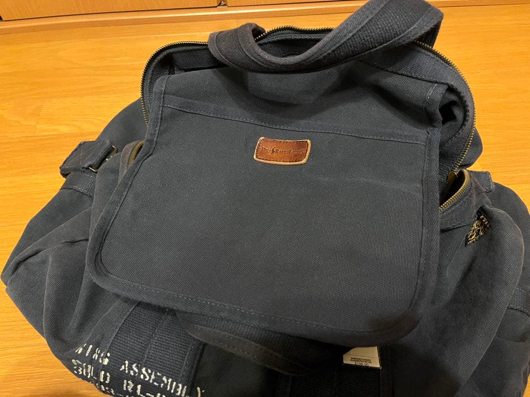 ポロラルフローレン ミリタリーボストンバッグ デッドストック ユーズド加工