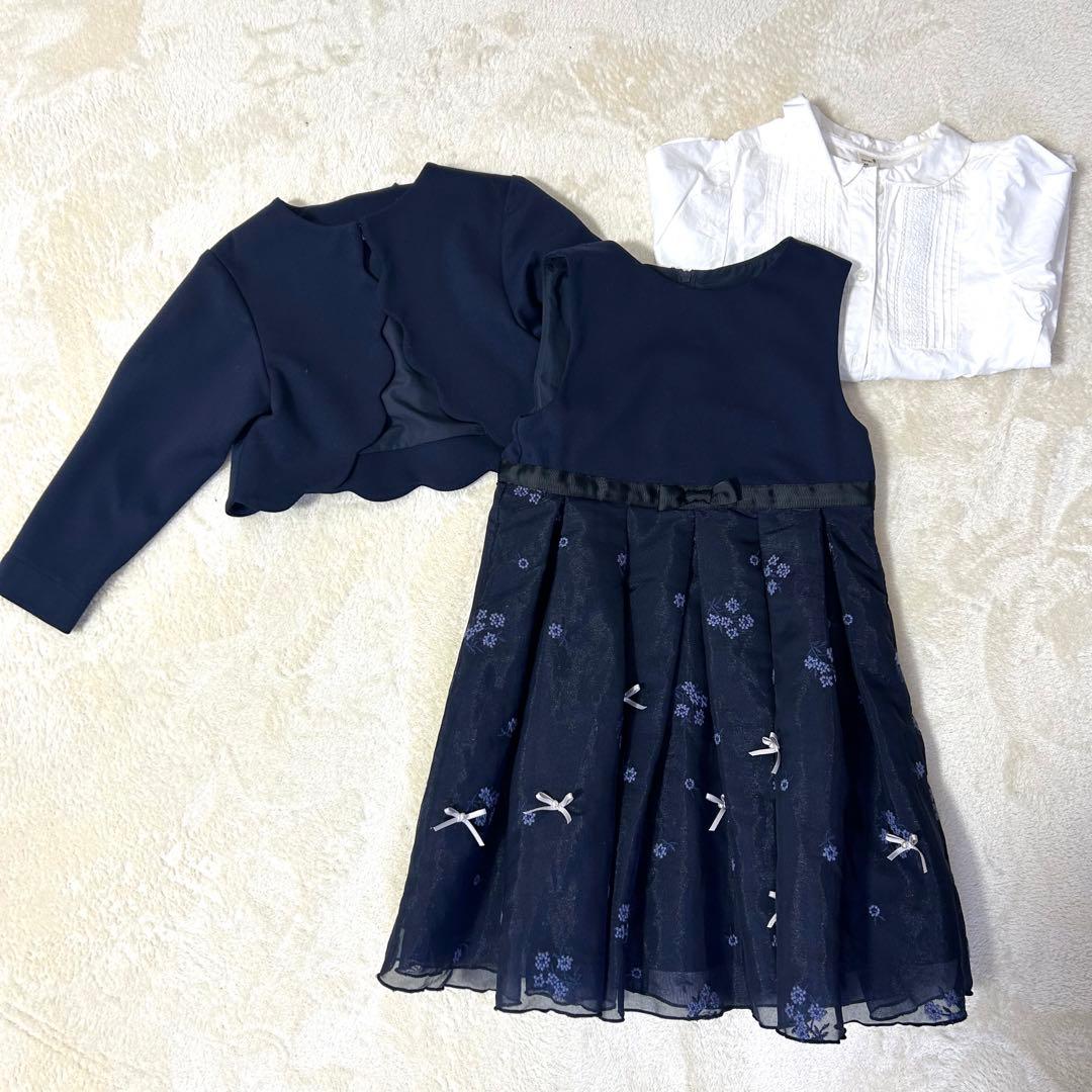 新品同様アプレレクール3点セット⭐︎フォーマルワンピース卒園式•入学式100