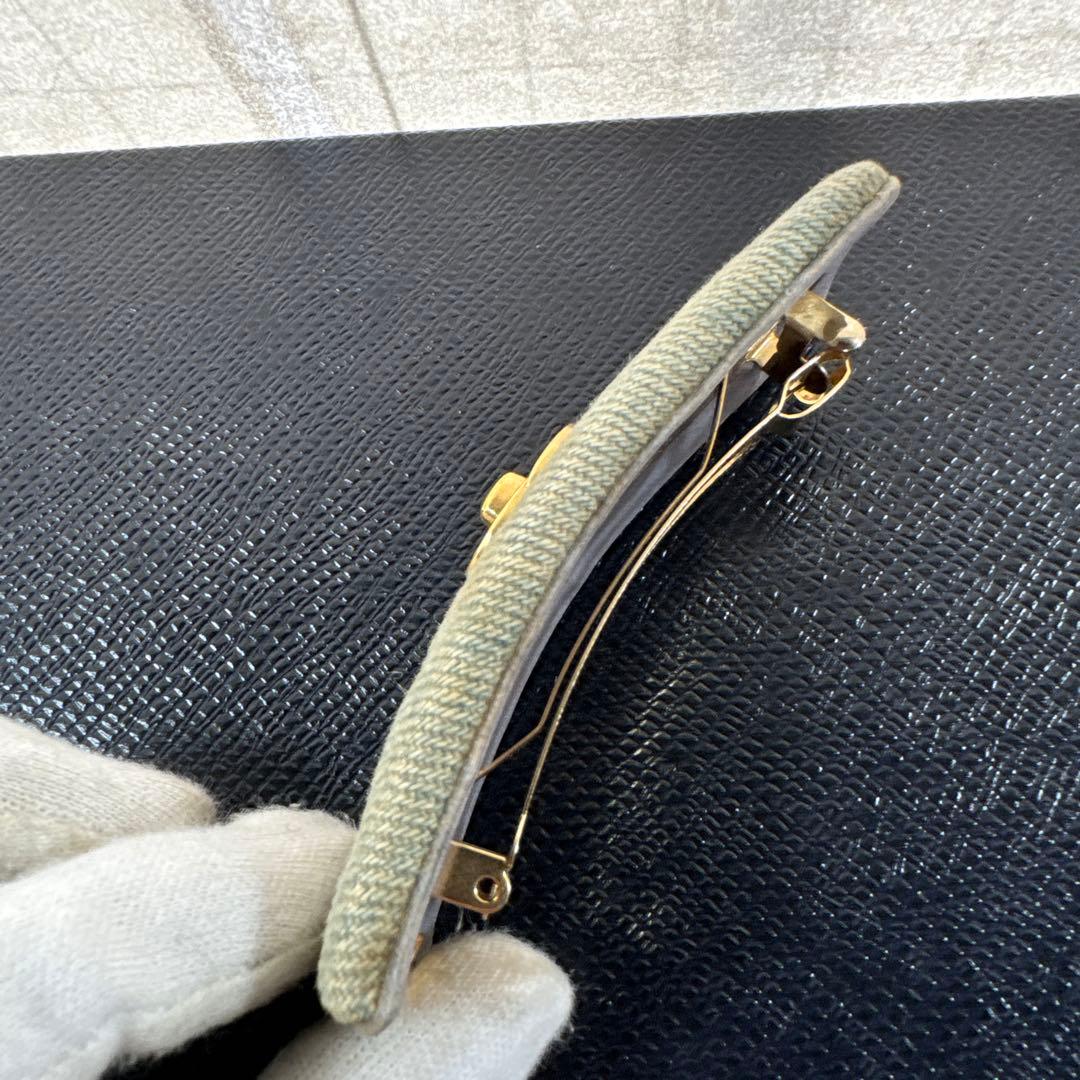 CHANEL シャネル デニム ターンロック ココマーク バレッタ