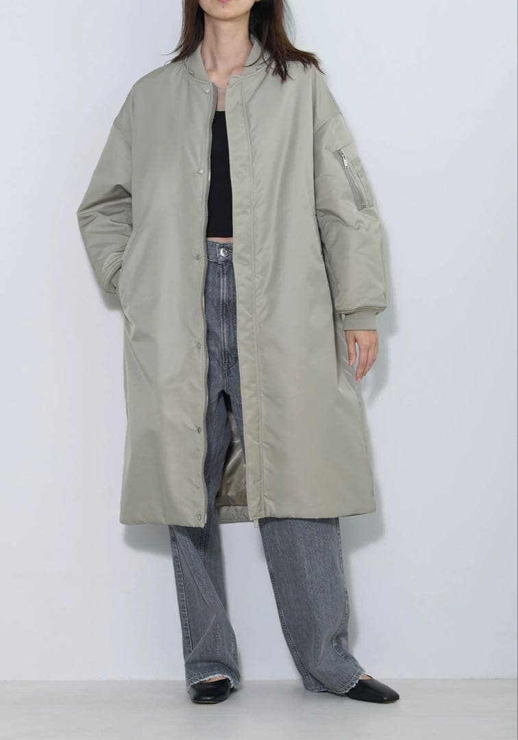 新品タグ付きアッパーハイツTHE U-2 LONG HOODIE アウターMA1