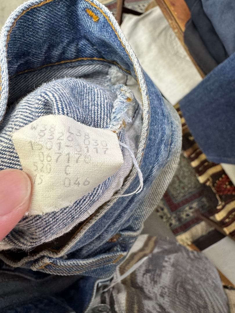 80s levis 501 levi's ボロ　クラッシュ　デニム　ジーンズ