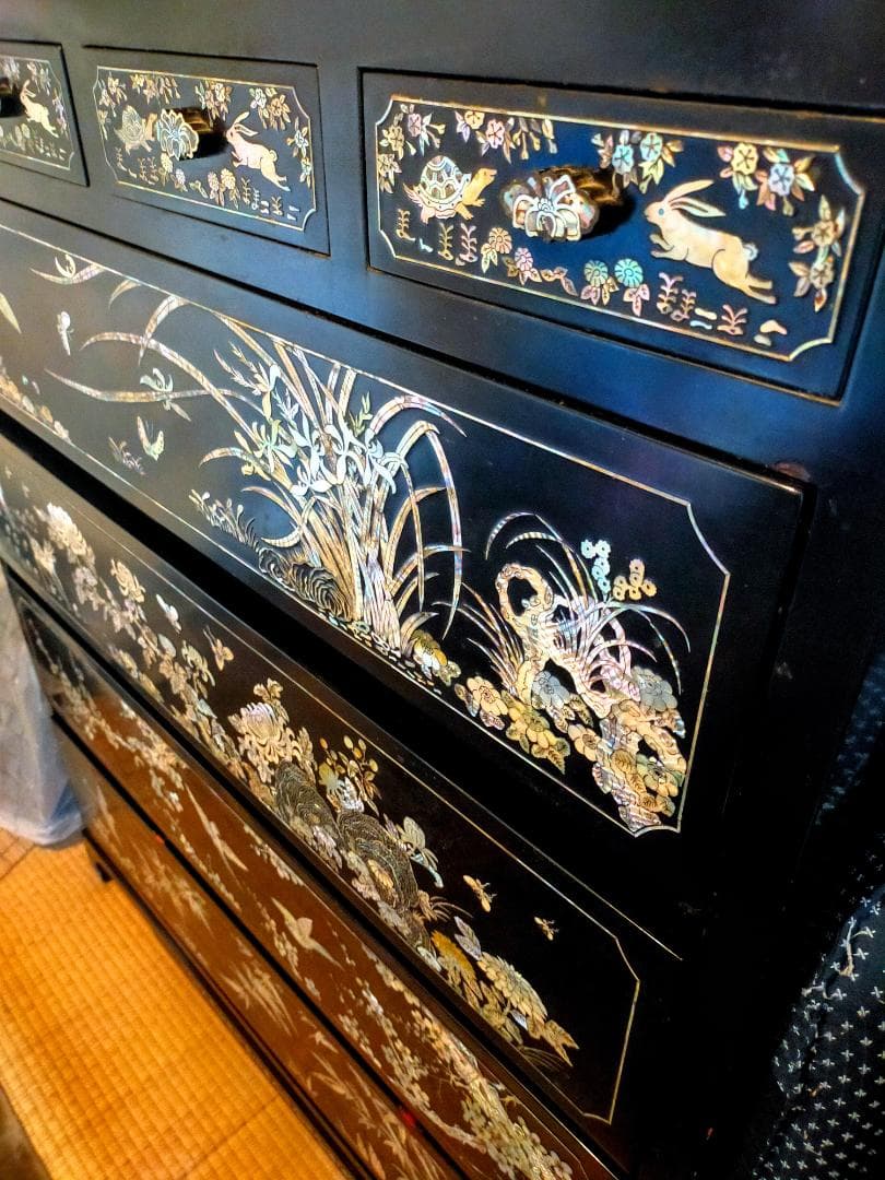 高級 螺鈿細工 韓国 漆器 伝統工芸 定価100万円以上