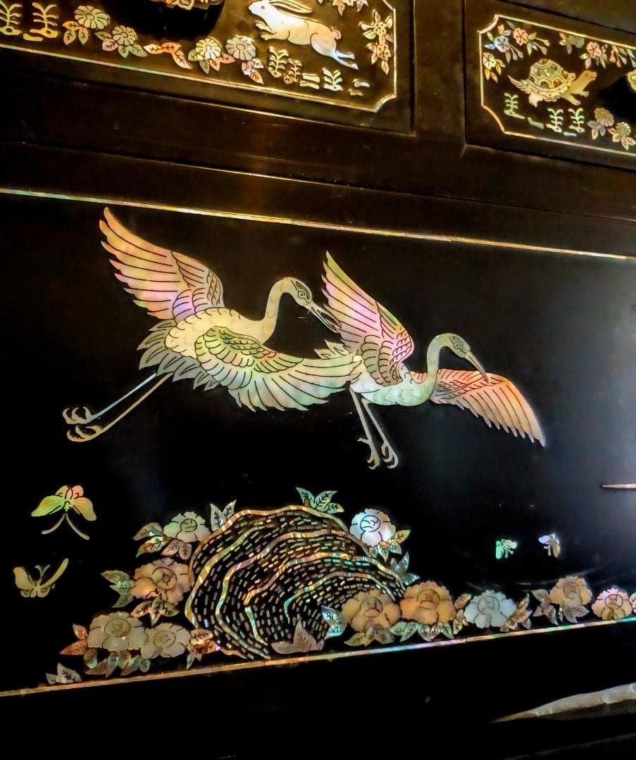 高級 螺鈿細工 韓国 漆器 伝統工芸 定価100万円以上